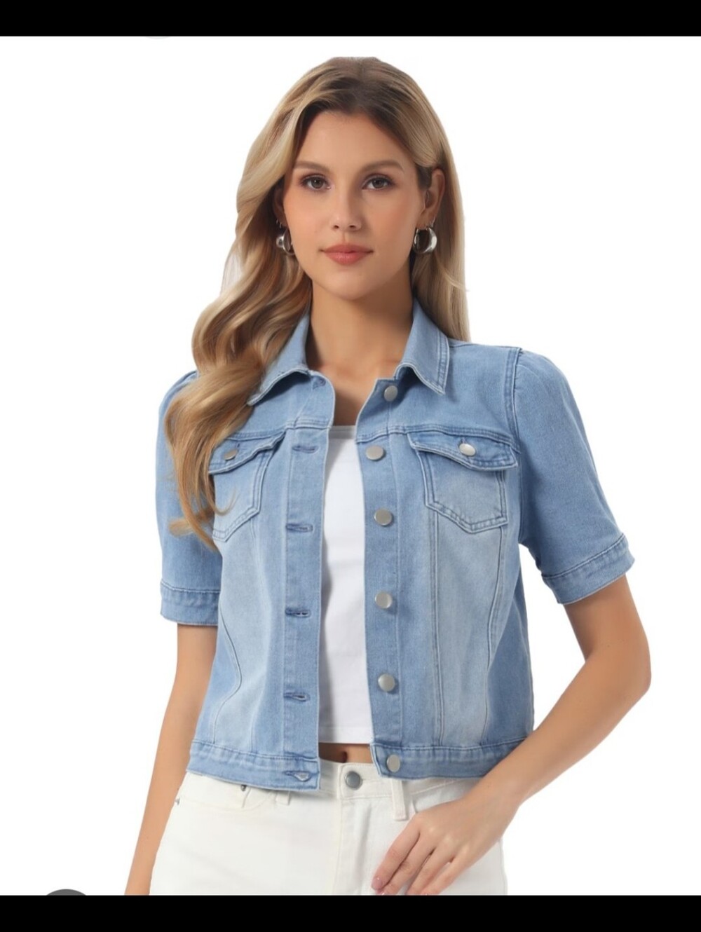 TRIBAL JEANS REVOLUTION ELBOW SLEEVE DENIM JEAN JACKET L